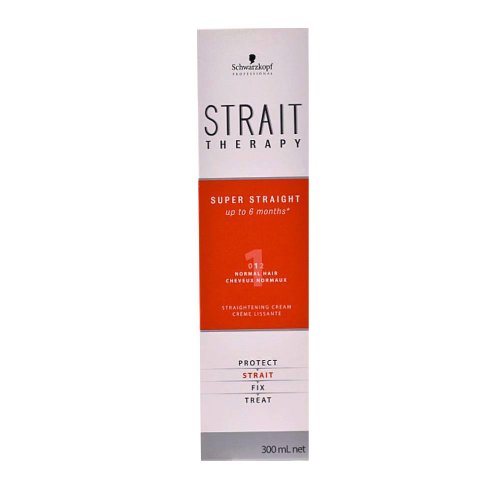Schwarzkopf Strait Styling Therapy Straightening Curly Hair 0 300 Ml - système de lissage pour cheveux normaux