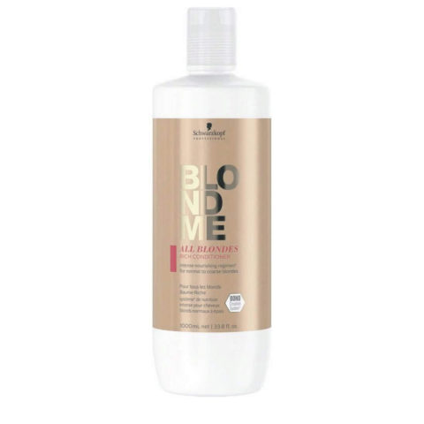 Schwarzkopf BlondeMe All Blondes Rich Conditioner 1000ml -  conditionneur pour cheveux blonds épais