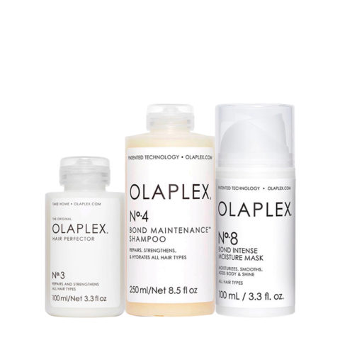 Olaplex N°3 Hair Perfector100ml N°4 Shampoo250ml N°8 Intensive Mask100ml