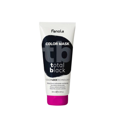 Fanola Color Mask Total Black 200ml - couleur noire semi-permanente