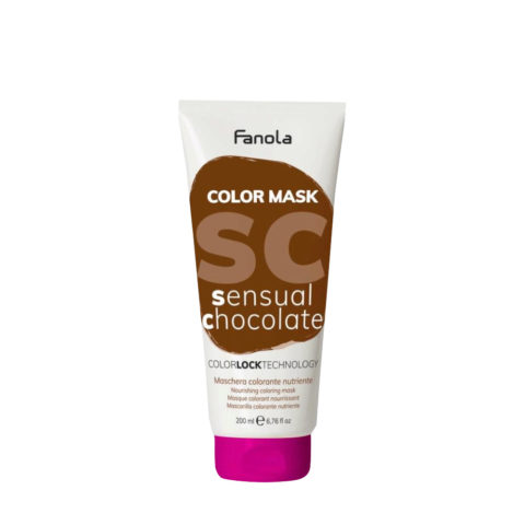 Fanola Color Mask Sensual Chocolate 200ml - coloration chocolat semi-permanente