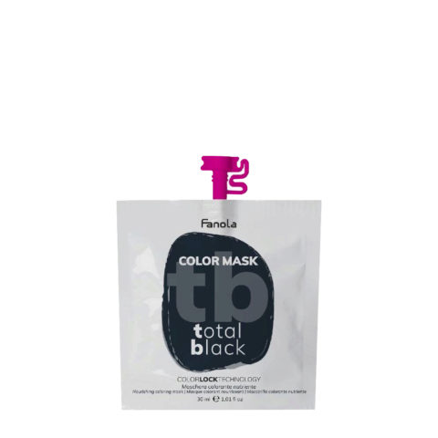 Fanola Color Mask Total Black 30ml - couleur noire semi-permanente