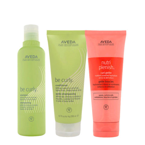 Be Curly and Nutriplenish Kit Shampoo 250ml Conditioner 200ml Curl Gelee 200ml