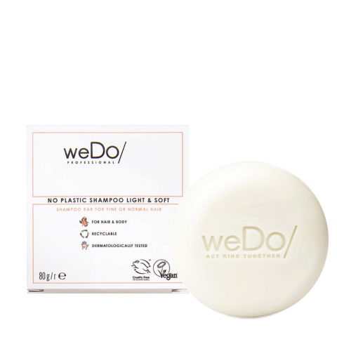 weDo No Plastic Shampoo 80gr - Shampoing solide pour cheveux fins