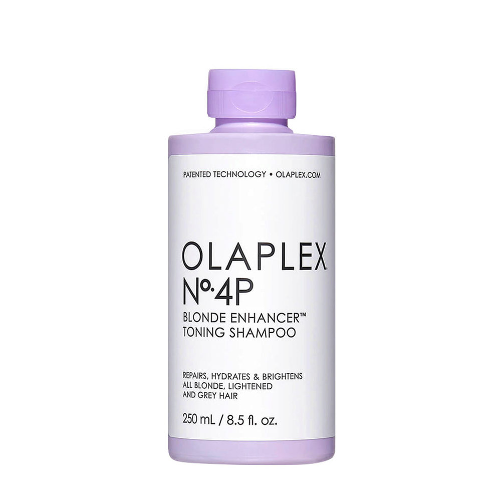 Olaplex N° 4P Blonde Enhancer Toning Shampoo 250ml - shampoing tonifiant pour cheveux blonds et gris