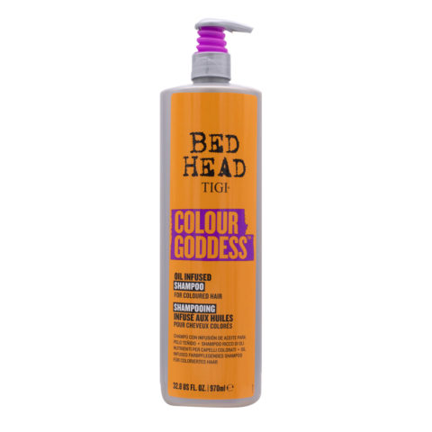 Tigi Bed Head Colour Goddess Oil Infused Shampoo 970ml - shampooing pour cheveux colorés