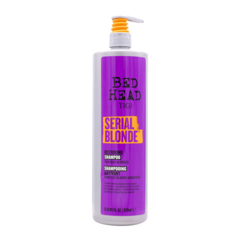 Tigi Bed Head Serial Blonde Shampoo 970ml - shampooing pour cheveux blonds endommagés