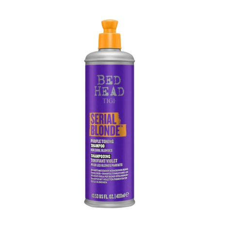 Tigi Bed Head Serial Blonde Purple Toning Shampoo 400ml - shampooing tonifiant pour cheveux blonds