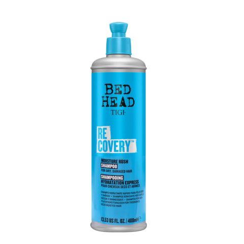 Tigi Bed Head Recovery Moisture Rush Shampoo 400ml  - shampooing pour cheveux secs et abîmés
