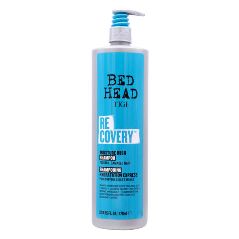 Tigi Bed Head Recovery Moisture Rush Shampoo 970ml - shampooing pour cheveux secs et abîmés