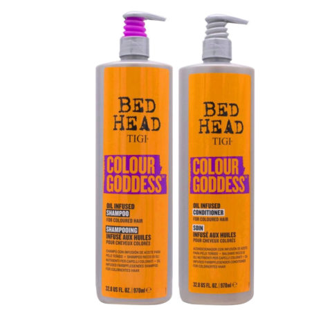 Tigi Bed Head Colour Goddess Oil Infused Shampoo 970ml Conditioner 970ml