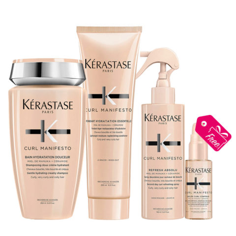 Curl Manifesto Kit Bouclés Shampooing 250ml Conditioner250ml Spray150ml