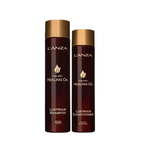 L' Anza Keratin Healing Oil Shampoo 300ml Conditioner 250ml