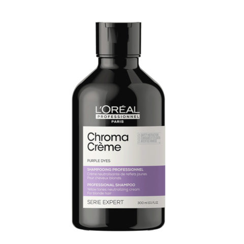 L'oreal Professionnel Chroma Creme Purple Shampoo 300ml - shampooing anti-jaunissement pour cheveux blonds