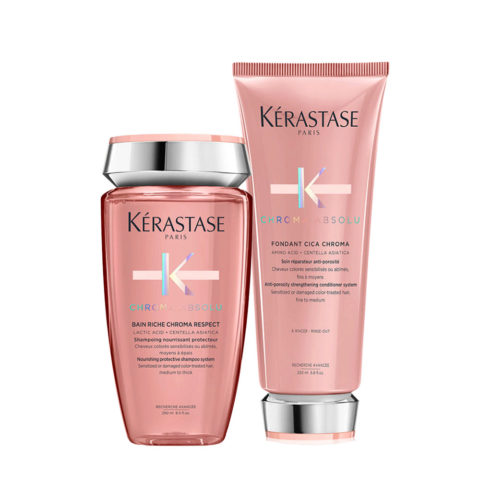 Kerastase Chroma Absolu Bain Riche Chroma Shampoo 250ml Fondant Cica Chroma 200ml