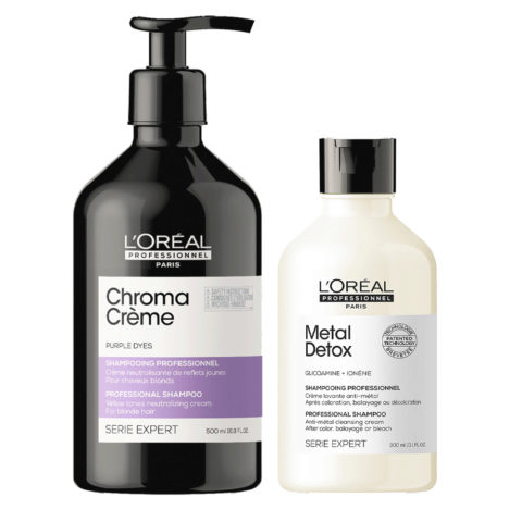 Chroma Creme Purple Shampoo500ml Metal Detox Shampoo300ml
