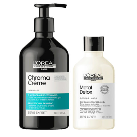 Chroma Creme Matte Shampoo 500ml Metal Detox Shampoo 300ml