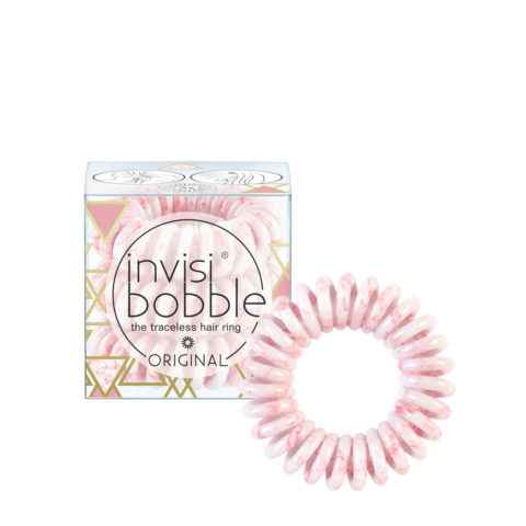 Invisibobble Original Pinkerbell - élastique pour cheveux rose et blanc