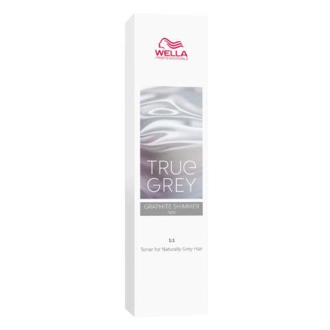 Wella True Grey Graphite Shimmer Light 60ml - tonifiant pour cheveux gris fumés