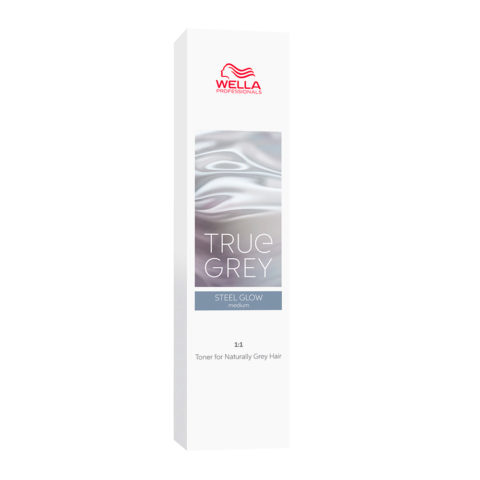 True Grey Steel Glow Medium 60ml - tonifiant pour cheveux gris acier
