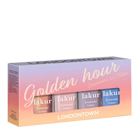 LondonTown Golden Hour Kit 4x7ml - coffret de mini vernis à ongles