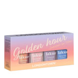 LondonTown Golden Hour Kit 4x7ml - coffret de mini vernis à ongles