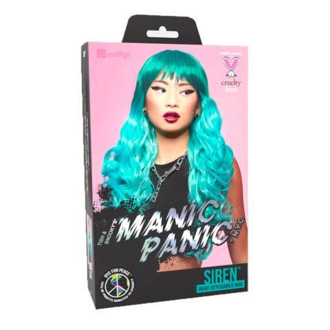 Manic Panic Mermaid Ombre Siren Wig - perruque de couleur bleu-vert