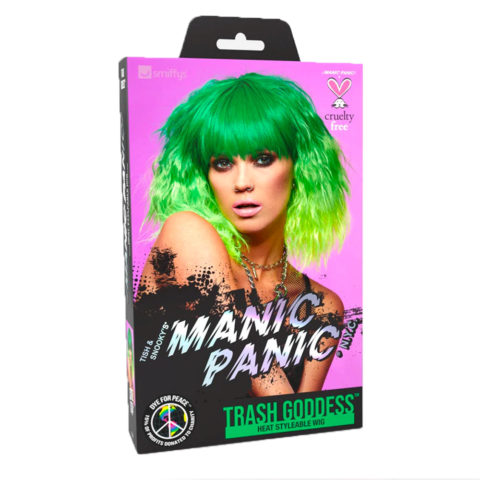 Manic Panic Perruque Venus Envy Trash Goddess - perruque vert électrique jaune fluo