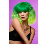 Manic Panic Perruque Venus Envy Trash Goddess - perruque vert électrique jaune fluo