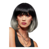 Manic Panic Alien Grey Ombre Glam Doll Wig - perruque noire et grise