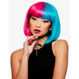 Manic Panic Blue Valentine Glam Doll Wig - perruque bleu clair fuchsia