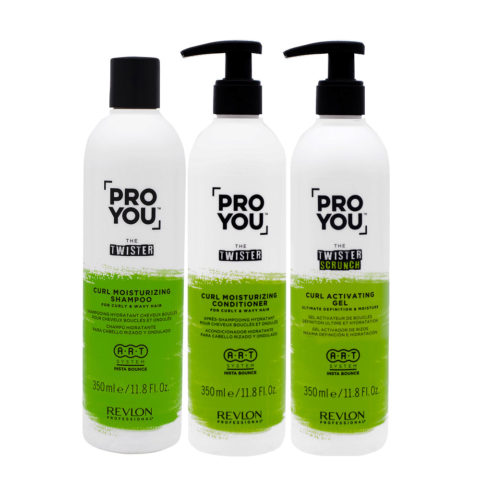 Revlon Pro You The Twister Shampoo350ml Conditioner350ml Scrunch Gel350ml