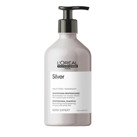 L'Oréal Professionnel Paris Serie Expert Silver Shampoo 500ml - shampooing  anti-jaunissement