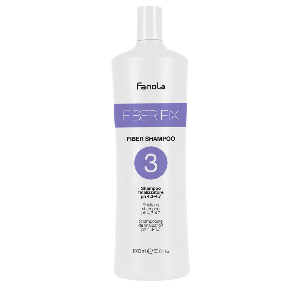Fanola Fiber Fix Fiber Shampoo n°3 1000ml - shampooing finaliseur ph4.3-4.7
