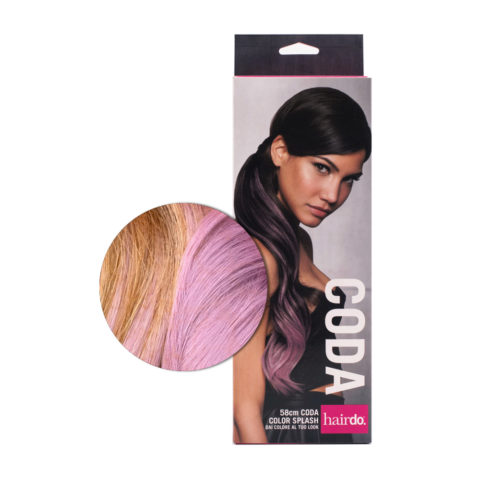 Hairdo Queue Color Splash Gold Wheat / Lavander 58 cm - queue lavande sur blond clair