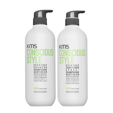KMS Conscious Style Everyday Shampoo 750ml Conditioner 750ml