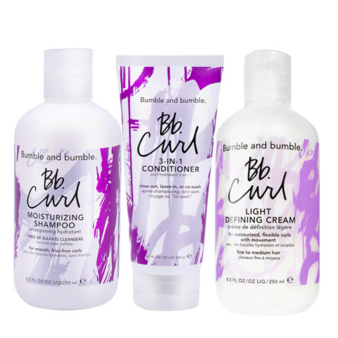 Bumble And Bumble Bb. Curl Shampoo 250ml Conditioner 200ml Light Defining Cream 250ml