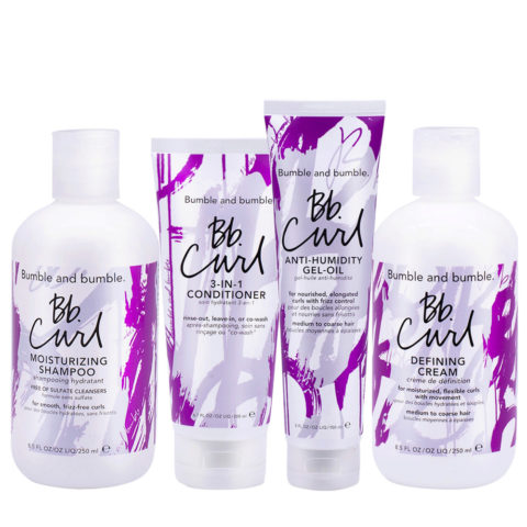 Bumble And Bumble Bb. Curl Shampoo 250ml Conditioner 200ml Gel Oil 150ml Defining Cream 250ml