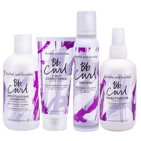 Bumble And Bumble Bb. Curl Shampoo 250ml Conditioner 200ml Mousse 150ml Reactivator 250ml