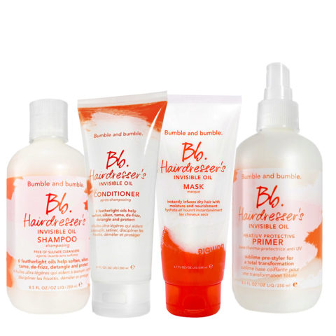 Bb. Hairdresser's Invisible Oil Shampoo 250ml Conditioner 200ml Mask 200ml Primer 250ml