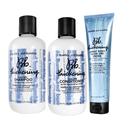 Bb. Thickening Volume Shampoo 250ml Conditioner 250ml Blow Dry Cream 150ml