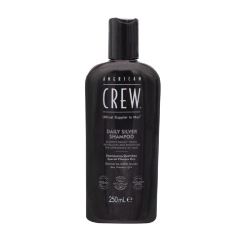 American Crew Daily Silver Shampoo 250ml - shampooing pour cheveux gris à usage quotidien