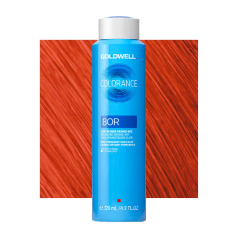8OR Blond clair orange rouge  Goldwell Colorance Warm reds can 120ml
