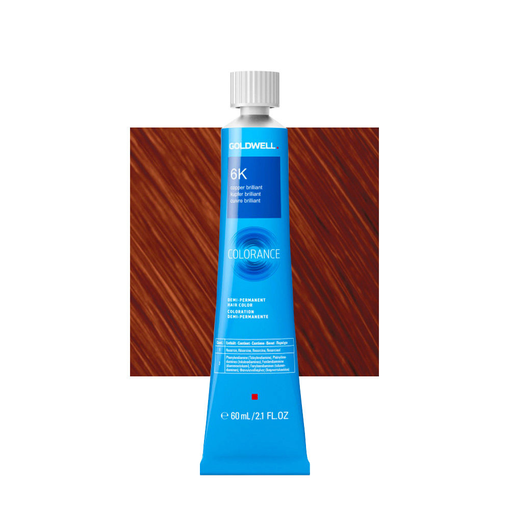 6K Cuivre brillant Goldwell Colorance Warm reds tb 60ml