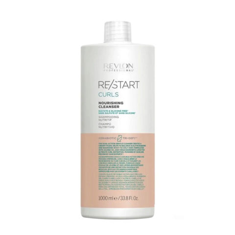Revlon Restart Curly Nourishing Cleanser 1000ml - shampooing pour cheveux bouclés