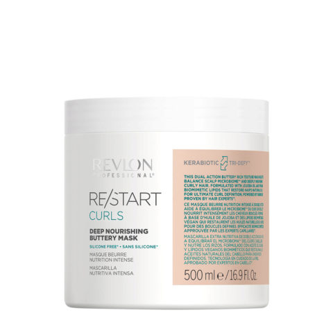 Revlon Restart Curls Deep Nourishing Buttery Mask 500ml - masque pour cheveux bouclés