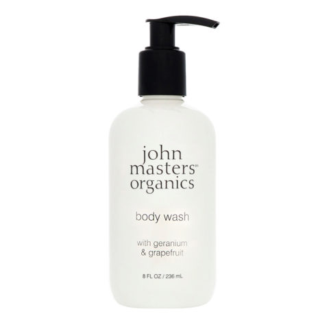 John Masters Organics Geranium & Grapefruit Body Wash 236ml - gel douche géranium et pamplemousse