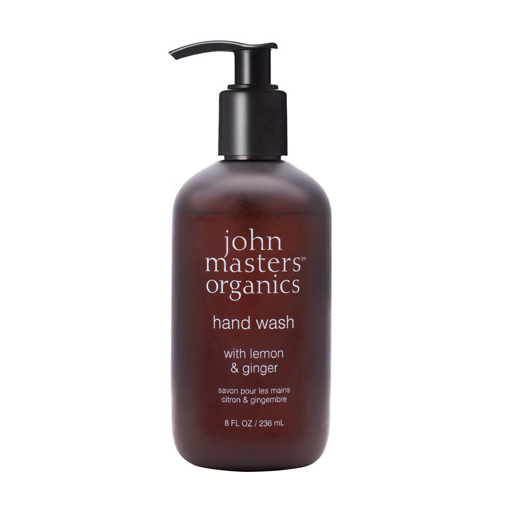 John Masters Organics Hand Wash Lemon and Ginger 236ml - savon pour les mains citron et gingembre