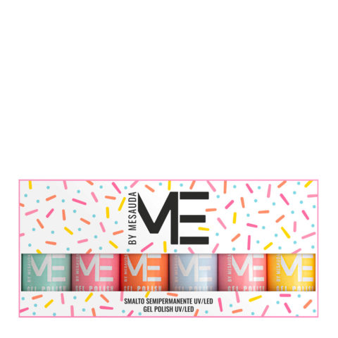 Mesauda ME Gel Polish Set Ice Lollies 4.5mlx6 - boîte de 6 vernis à ongles semi-permanents