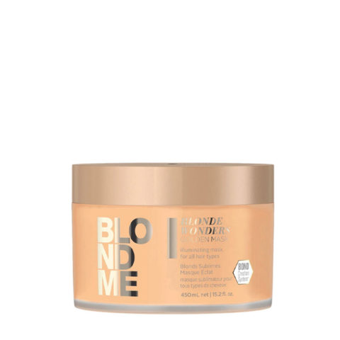 Schwarzkopf BlondMe Bonde Wonders Golden Mask 450ml - masque illuminateur pour cheveux blonds